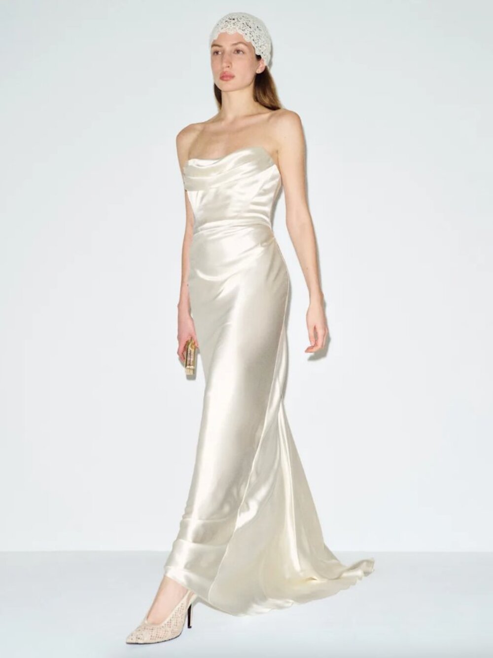 Reformation Lupe Silk Dress Ivory - Size 2